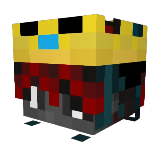 Thispaiva Minecraft avatar head, 3D render