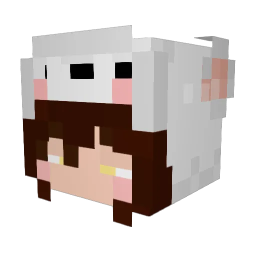 Thistle_Bells Minecraft avatar head, 3D render
