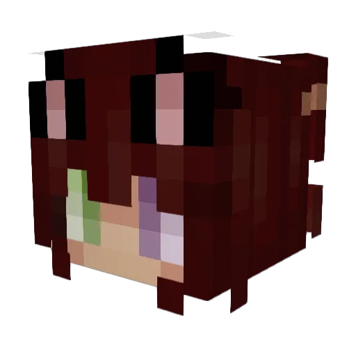 Thistlecap Minecraft avatar head, 3D render
