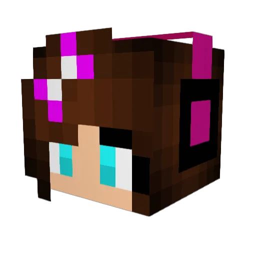 Thisumi Minecraft avatar head, 3D render