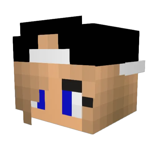 Thk44 Minecraft avatar head, 3D render