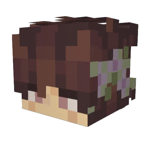 Thlmo Minecraft avatar head, 3D render