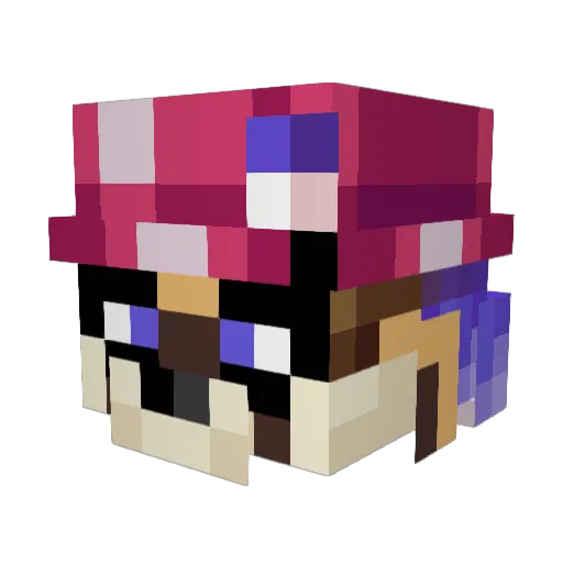 Thmwad Minecraft avatar head, 3D render
