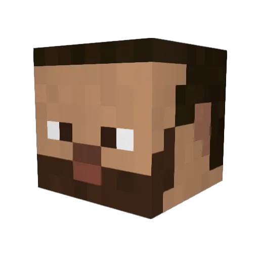 Thndr Minecraft avatar head, 3D render