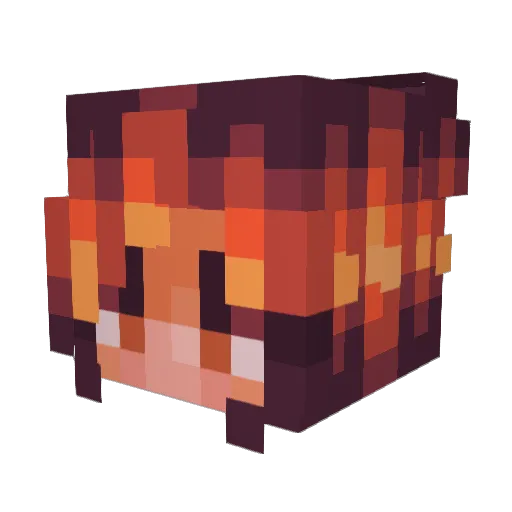 Thnik Minecraft avatar head, 3D render