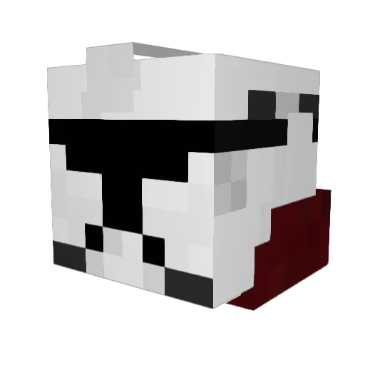 ThoFoxor Minecraft avatar head, 3D render