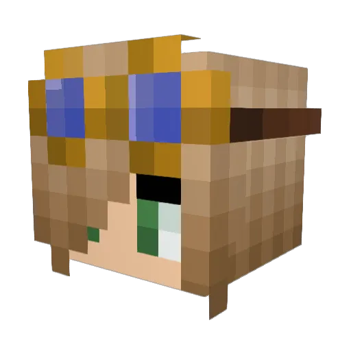 Tho_ki Minecraft avatar head, 3D render