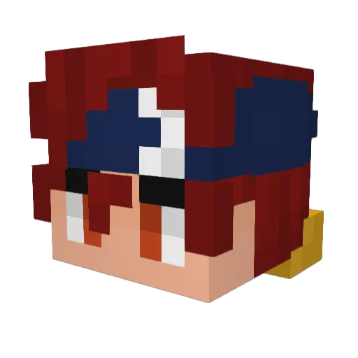 Thoad1 Minecraft avatar head, 3D render
