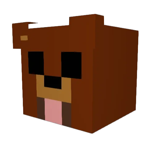 Thoch025 Minecraft avatar head, 3D render
