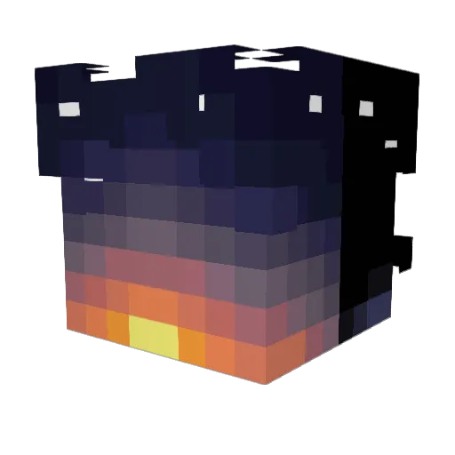 Thock44 Minecraft avatar head, 3D render