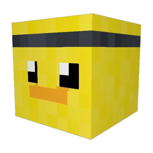 Thoffix Minecraft avatar head, 3D render