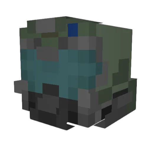 Thoinny Minecraft avatar head, 3D render