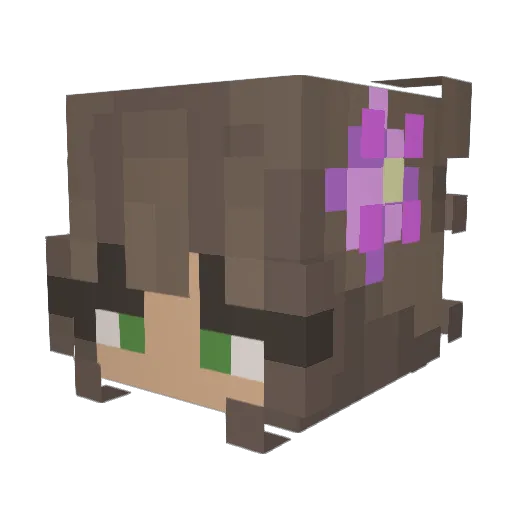 Thokoloshi Minecraft avatar head, 3D render