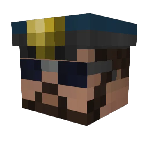 Thom724 Minecraft avatar head, 3D render