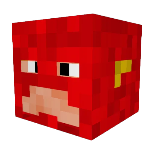 ThomDorval Minecraft avatar head, 3D render