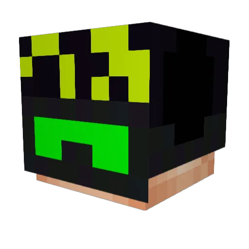 ThomMeix Minecraft avatar head, 3D render