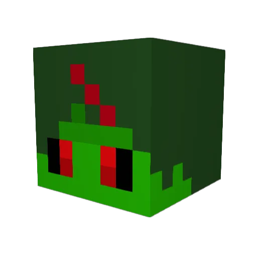 ThomTeam Minecraft avatar head, 3D render