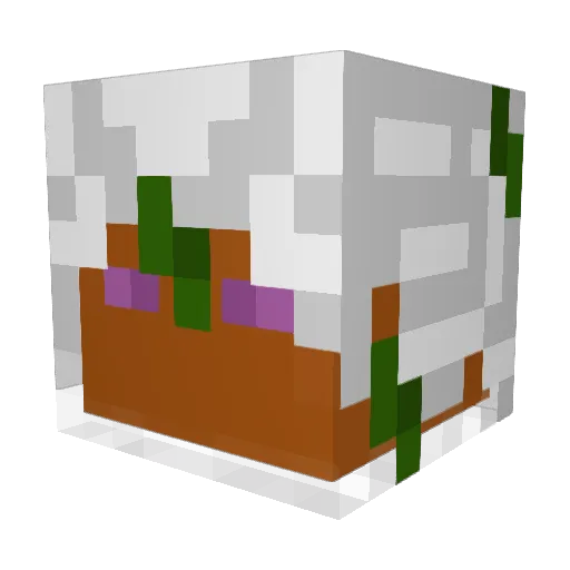 Thom_Silvergale Minecraft avatar head, 3D render