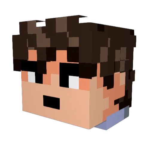 Thom_s_ Minecraft avatar head, 3D render