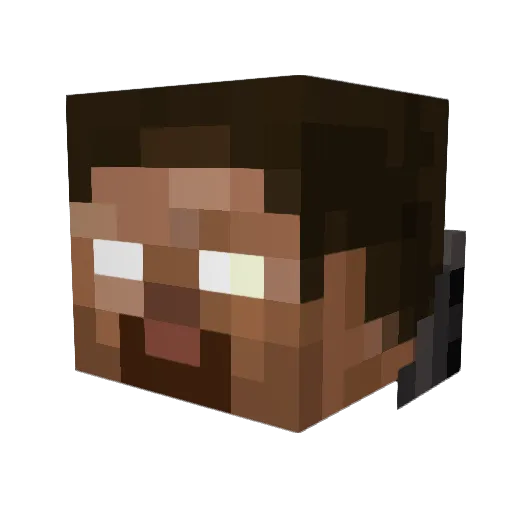 Thomas0039 Minecraft avatar head, 3D render