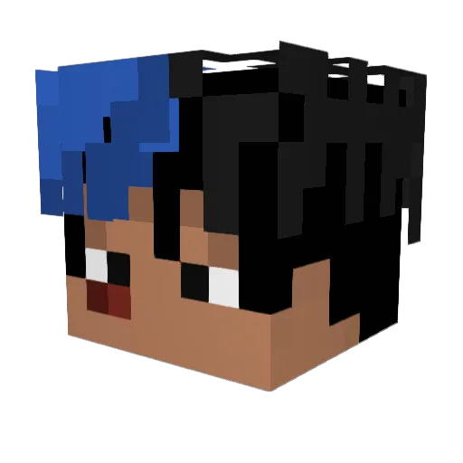 Thomas1230x Minecraft avatar head, 3D render