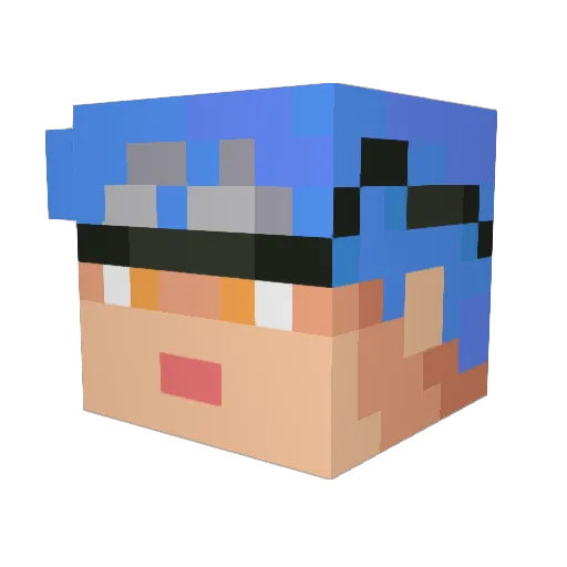 Thomas1634AA Minecraft avatar head, 3D render