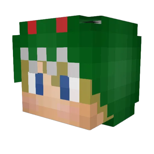 Thomas64 Minecraft avatar head, 3D render