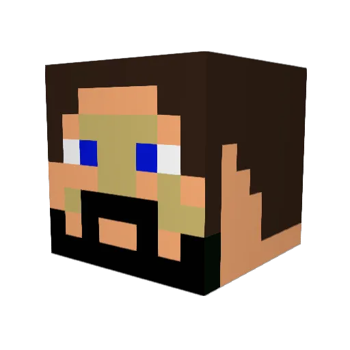 ThomasBuilder1 Minecraft avatar head, 3D render
