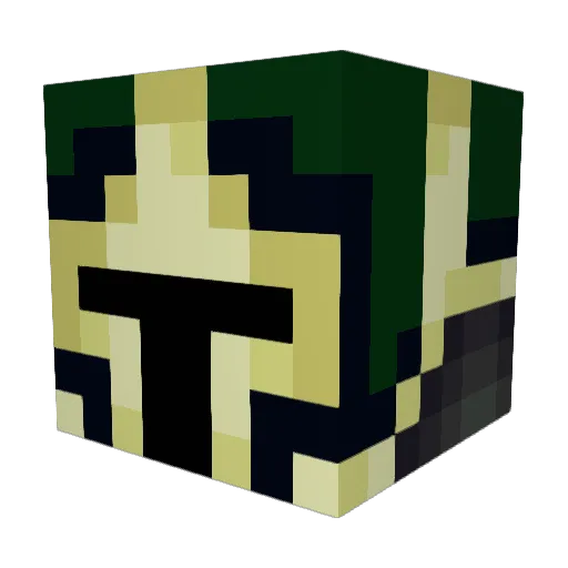 ThomasCNS Minecraft avatar head, 3D render