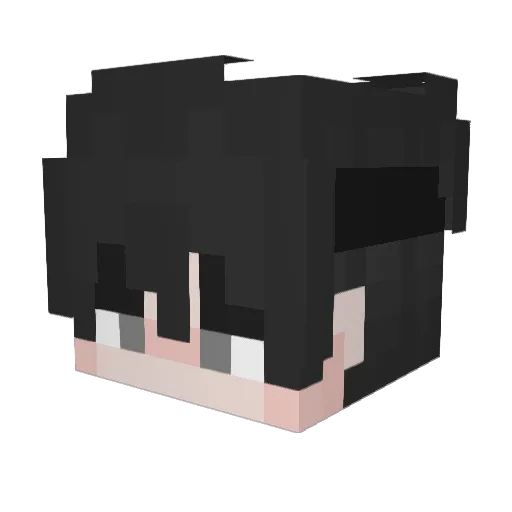 ThomasChoy Minecraft avatar head, 3D render