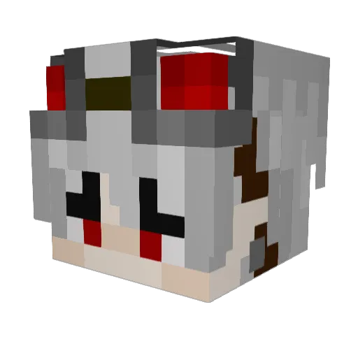 ThomasFarux Minecraft avatar head, 3D render