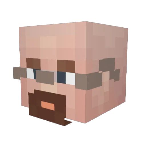 ThomasGolu Minecraft avatar head, 3D render