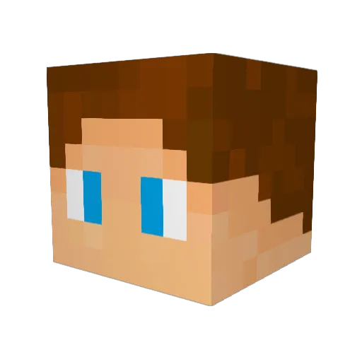 ThomasGraph Minecraft avatar head, 3D render