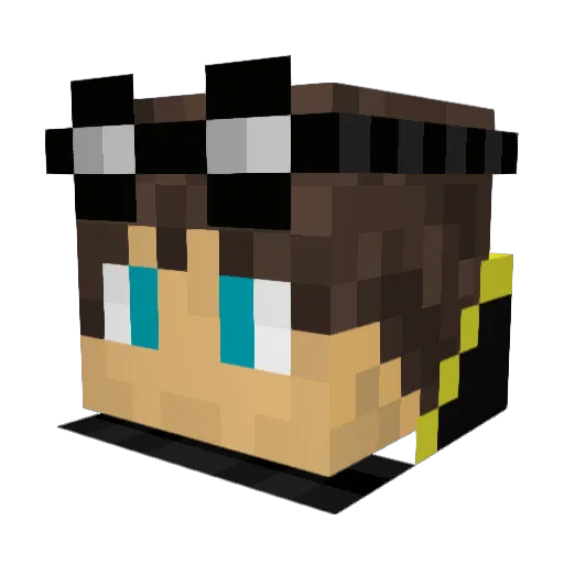 ThomasHalo2012 Minecraft avatar head, 3D render