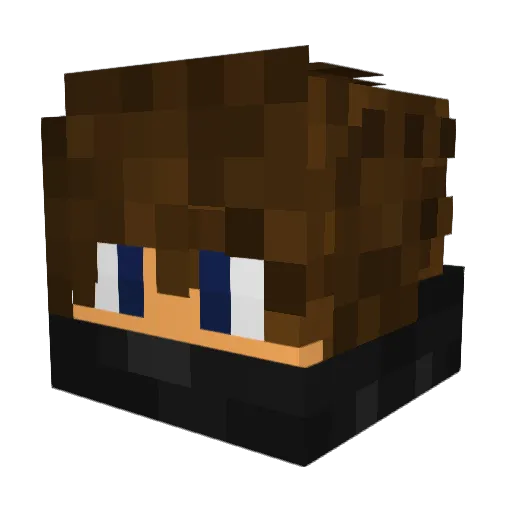 ThomasItl Minecraft avatar head, 3D render