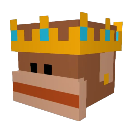 ThomasJensen Minecraft avatar head, 3D render