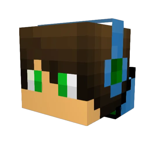 ThomasK86 Minecraft avatar head, 3D render
