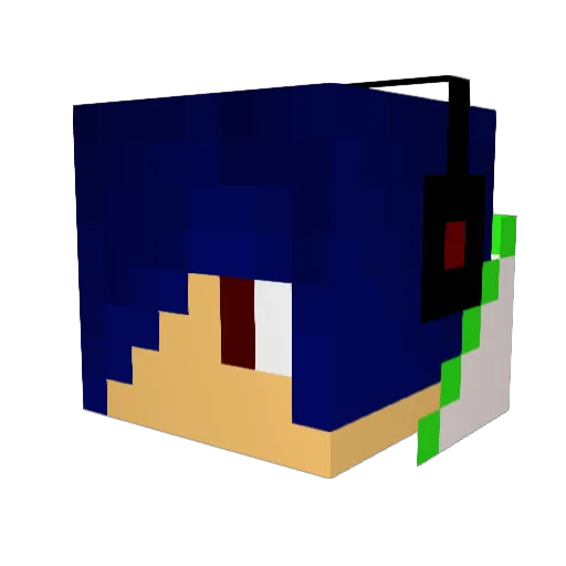 ThomasKeener Minecraft avatar head, 3D render