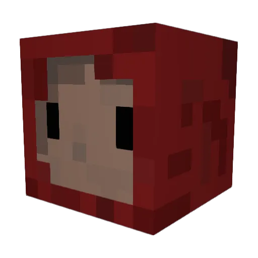ThomasP Minecraft avatar head, 3D render