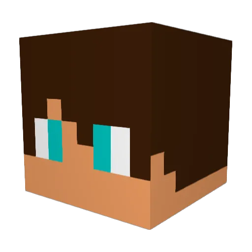 ThomasProps Minecraft avatar head, 3D render
