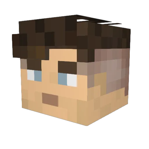 ThomasShelby__ Minecraft avatar head, 3D render
