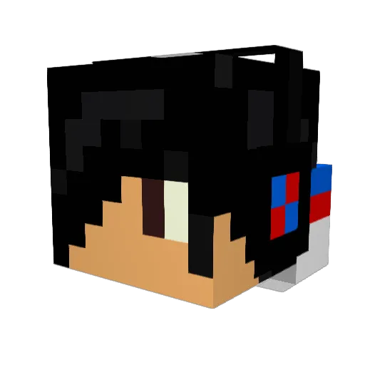 ThomasTheTrain24 Minecraft avatar head, 3D render