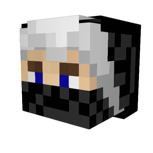 ThomasXPlays Minecraft avatar head, 3D render