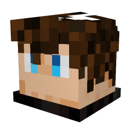 ThomasYaHeard Minecraft avatar head, 3D render