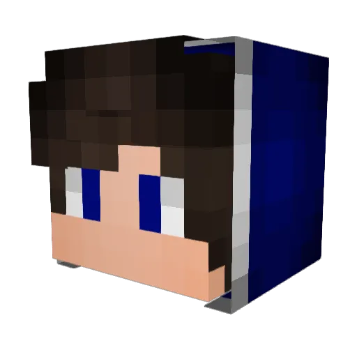 Thomas_T0g Minecraft avatar head, 3D render