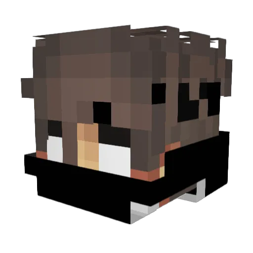 Thomas_vip Minecraft avatar head, 3D render