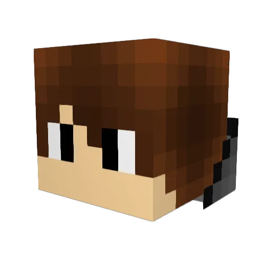 Thomasa012 Minecraft avatar head, 3D render