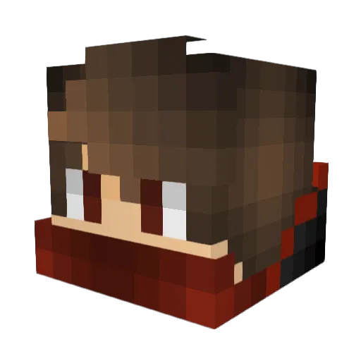 Thomasersej Minecraft avatar head, 3D render