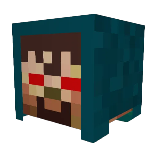 Thomasew1 Minecraft avatar head, 3D render