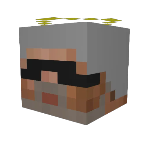 Thomasvg01 Minecraft avatar head, 3D render